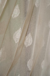 Curtains - Premium embroidery sheer curtains - off white base prebooking (description )