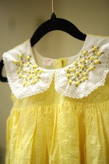 Kids dress - Hakoba with embroidery 12-18 months