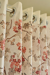 Curtains : Floral printed sheer curtains prebooking (description )