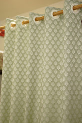 Curtains-Opaque self printed designer curtains