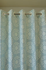 Curtains - Premium embroidery designer curtains semi Transparent/sheer vedic prebooking