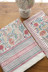 Bedsheets - Queen Mugal premium handblock cotton bedsheets