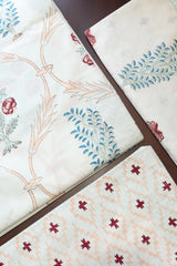 Bedsheets - King Percale cotton handblock print bedsheets