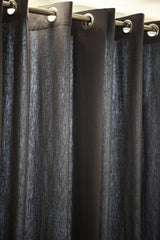 Curtain - Opaque solid plain curtains : Grey