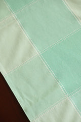 Checks Table runners - Cotton Runners,colour: cyan