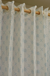 Curtains - Premium Printed sheer curtains semi Transparent prebooking (description )