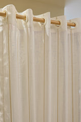 Curtains - Sheer curtains off white plain with stripes prebooking (description )