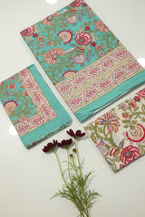 Bedsheets - Queen handblock printed bedsheets (san)