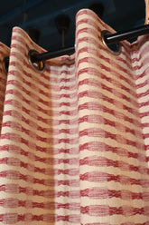 Opaque curtains- Red Cotton