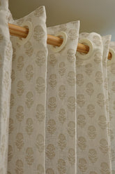 Curtains - Self printed semi transparent / Semi sheer curtains