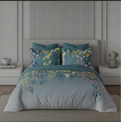 Bedsheets - Premium digital print floral king size soft cotton bedsheets