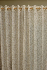 Curtains - Self printed semi transparent / Semi sheer curtains