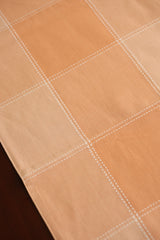 Checks Table runners - Cotton Runners,colour: orange