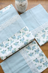 Bedsheets - King premium designer Printed lace bedsheet rotary