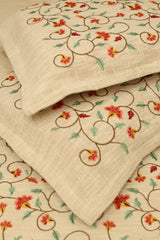 King : Spread : Embroidery Jute Bedspread
