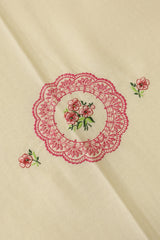 Bedsheets - Queen Premium machine embroidery bedspread off white base