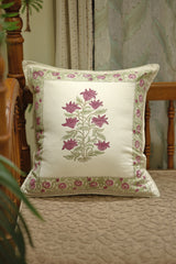 Handblock cushion cover 16×16 inches