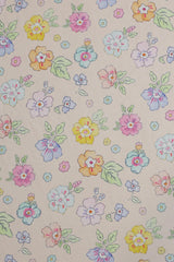 Fabrics - Satin cotton floral fabrics