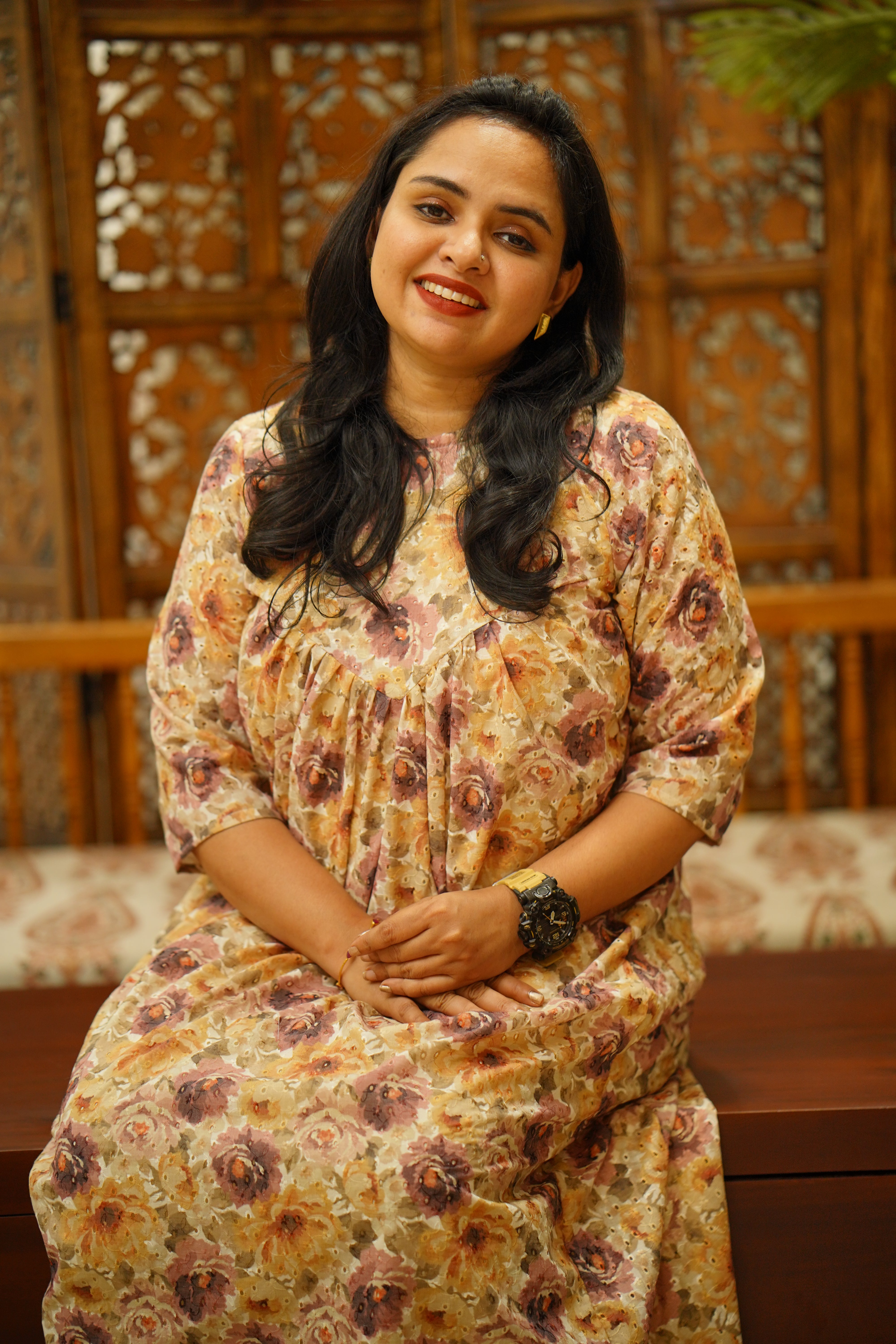 Sale Floral Hackoba Dress