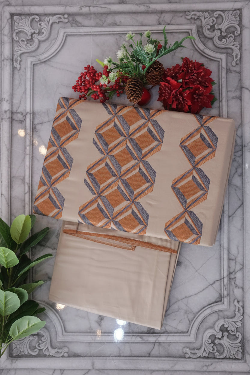 Bedsheets - King premium Machine Embroidery Bedsheet