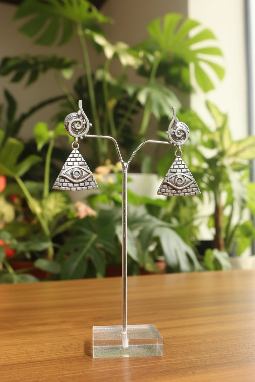 Oxidised earrings