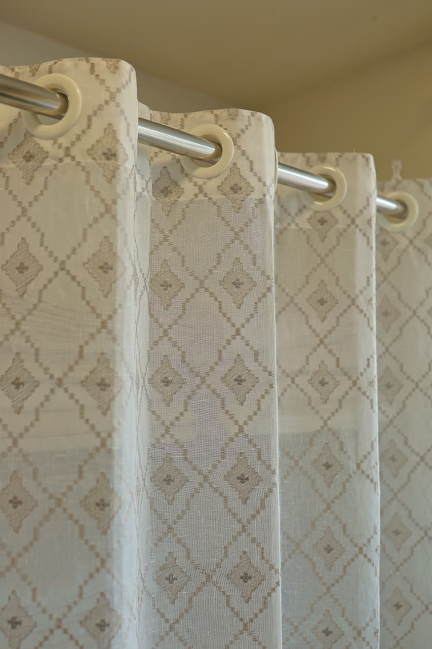 Curtains -Premium embroidery sheer curtain