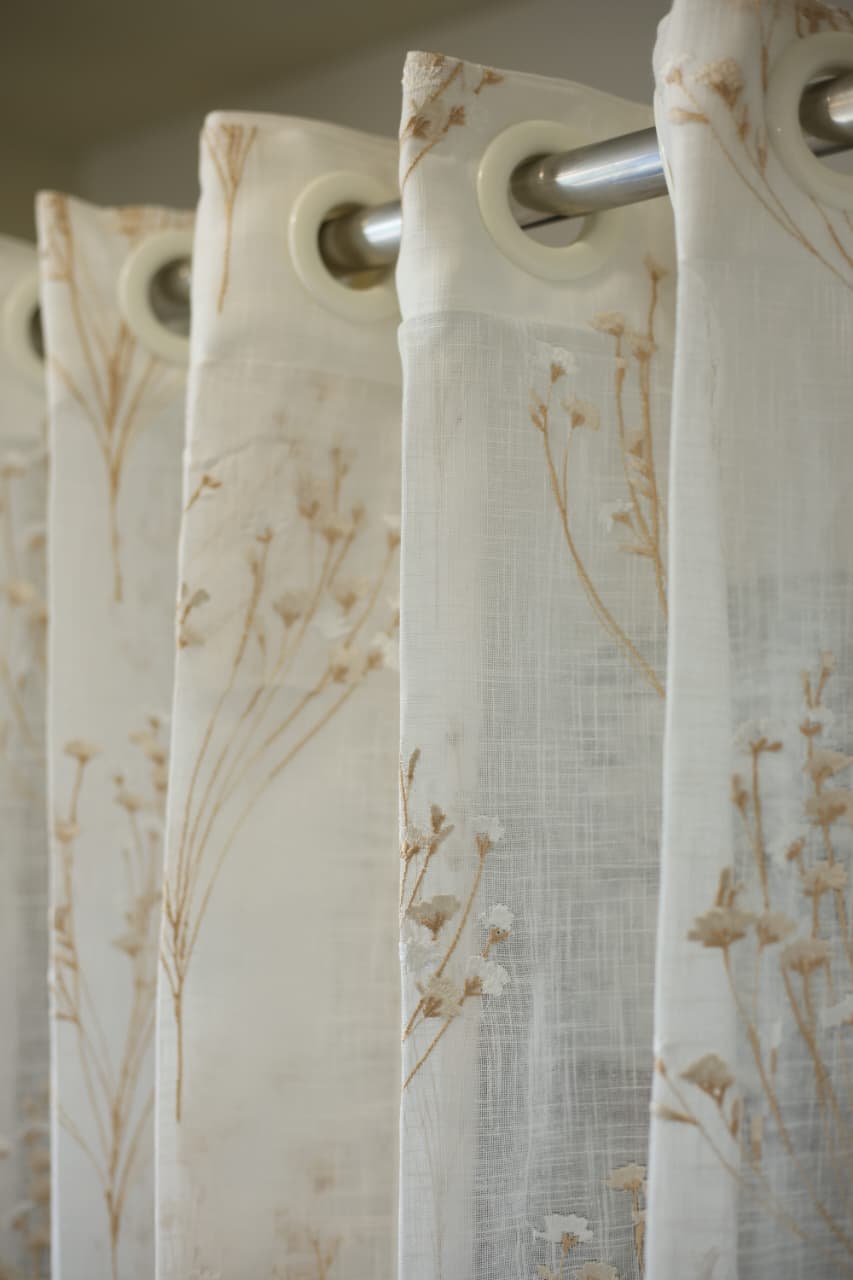 Curtains - Premium Embroidery sheer curtains