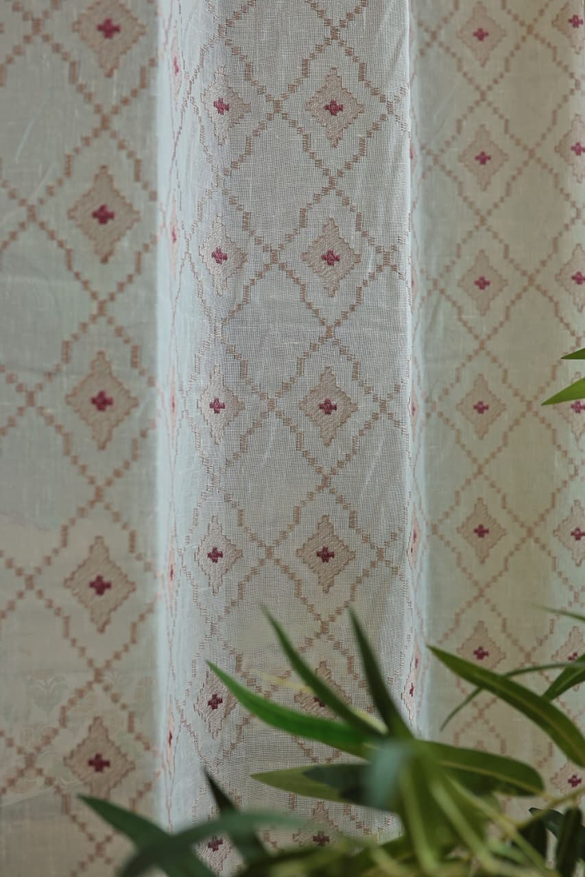 Curtains -Premium embroidery sheer curtain