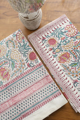 Bedsheets - Queen Mugal premium handblock cotton bedsheets