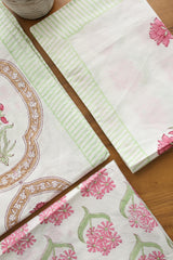 Bedsheets - King Percale cotton handblock print bedsheets