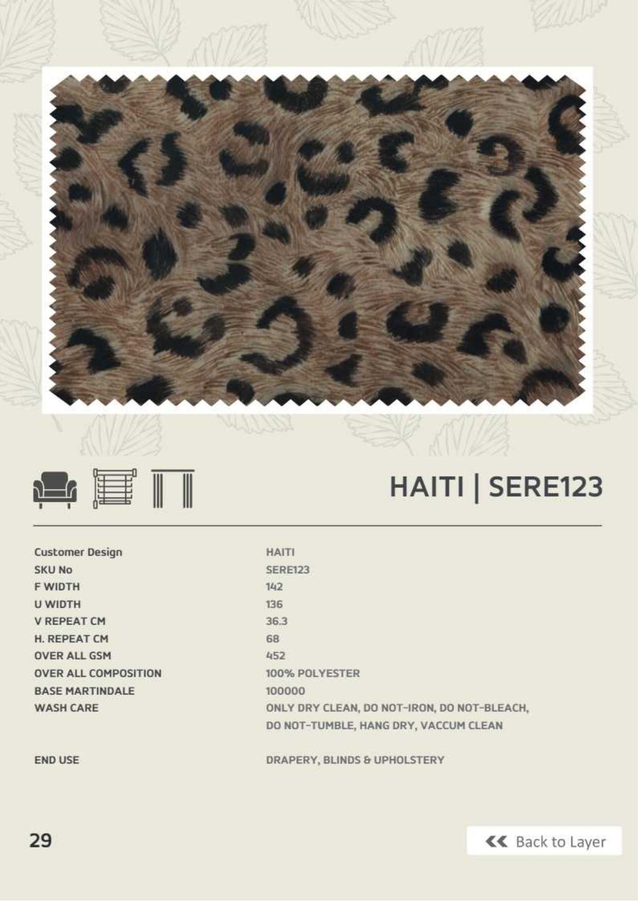 Upholstery fabrics-Animal prints