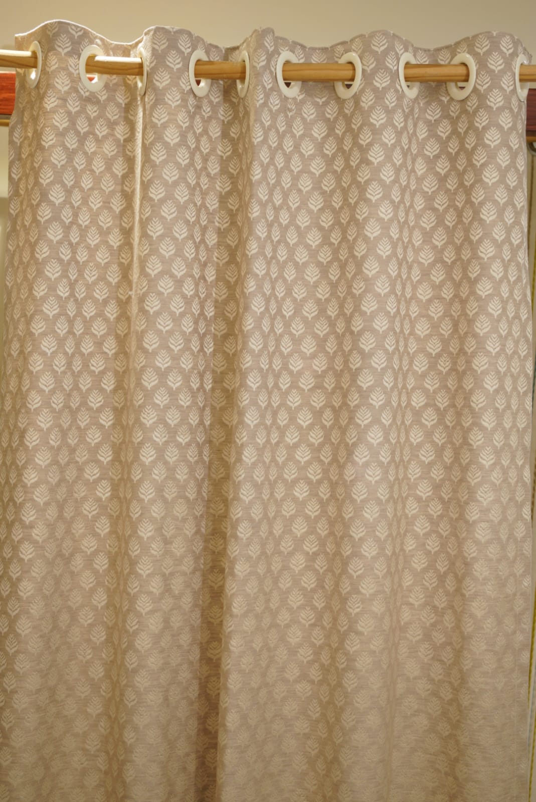 Curtains-Opaque self printed designer curtains