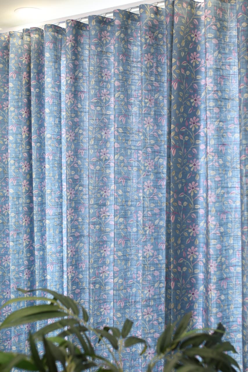 Curtains - Premium kantha print floral opaque curtains prebooking