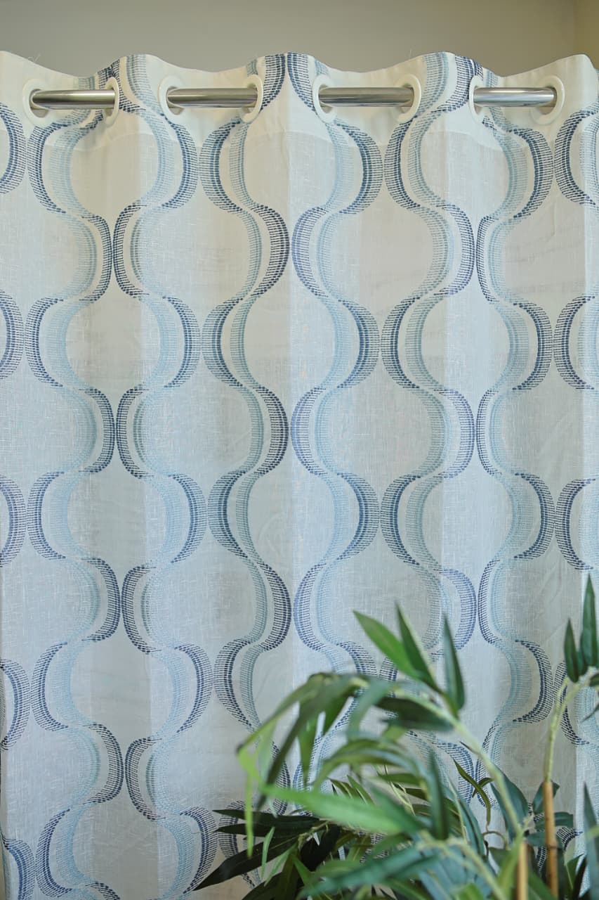 Curtains -Premium embroidery sheer curtain