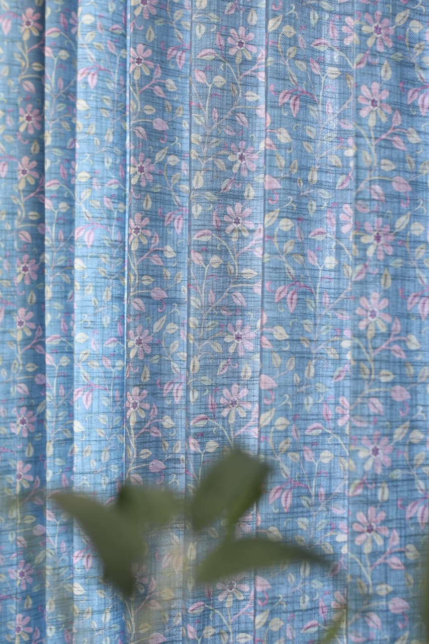 Curtains - Premium kantha print floral opaque curtains prebooking