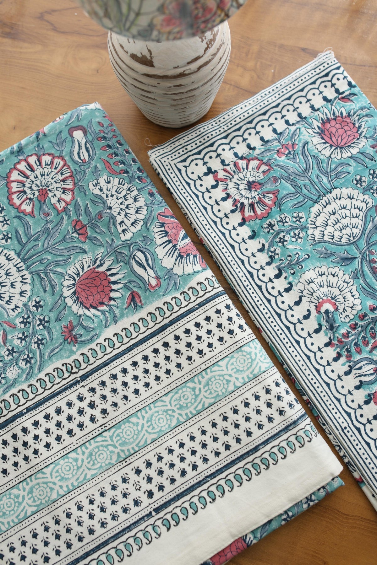 Mugal Bedsheets - King premium handblock print cotton bedsheets