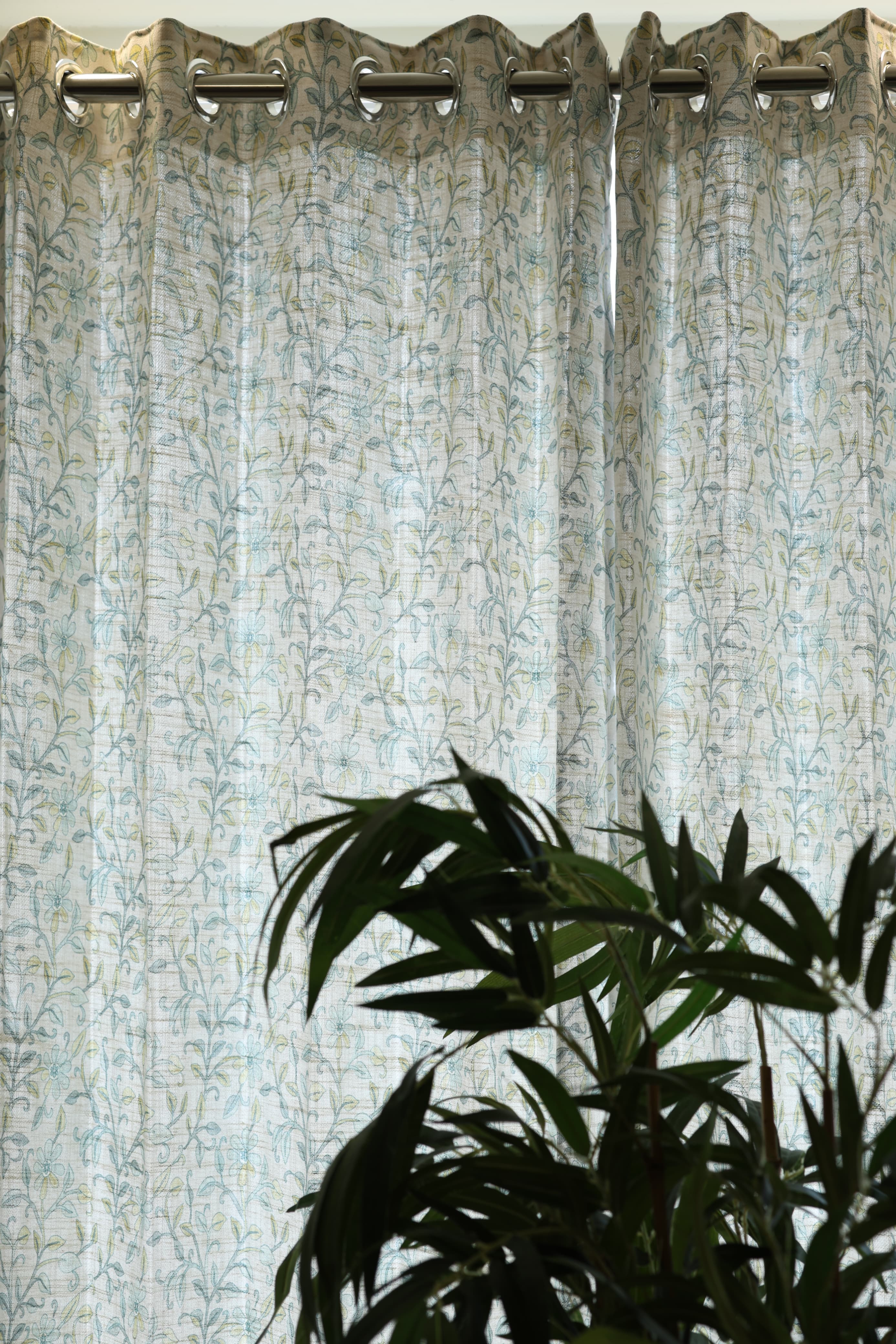 Curtains - Premium kantha print floral opaque curtains prebooking