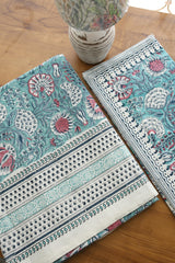 Mugal Bedsheets - King premium handblock print cotton bedsheets