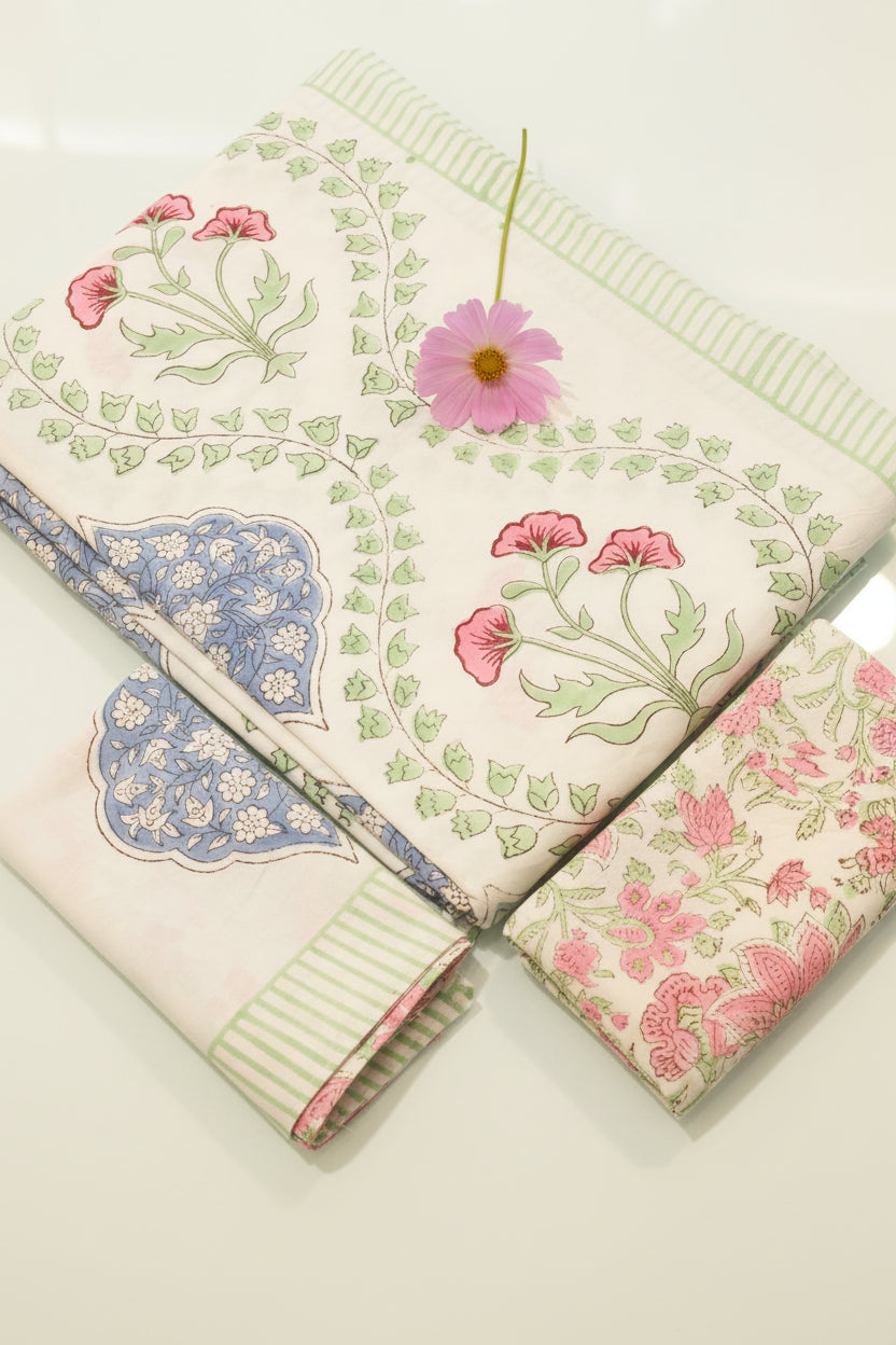 Bedsheets - king Handblock print bedsheets