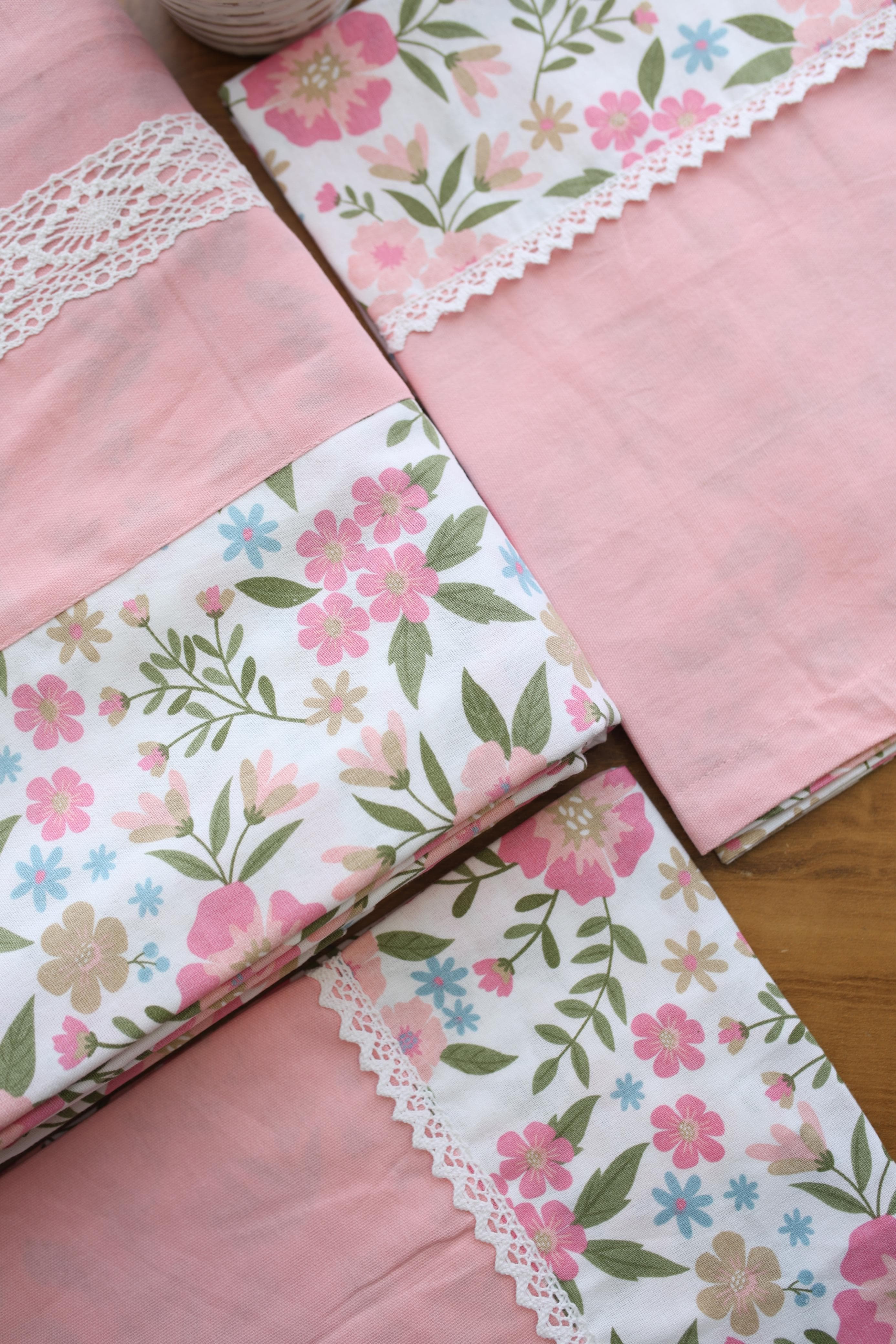Bedsheets - King premium designer Printed lace bedsheet rotary
