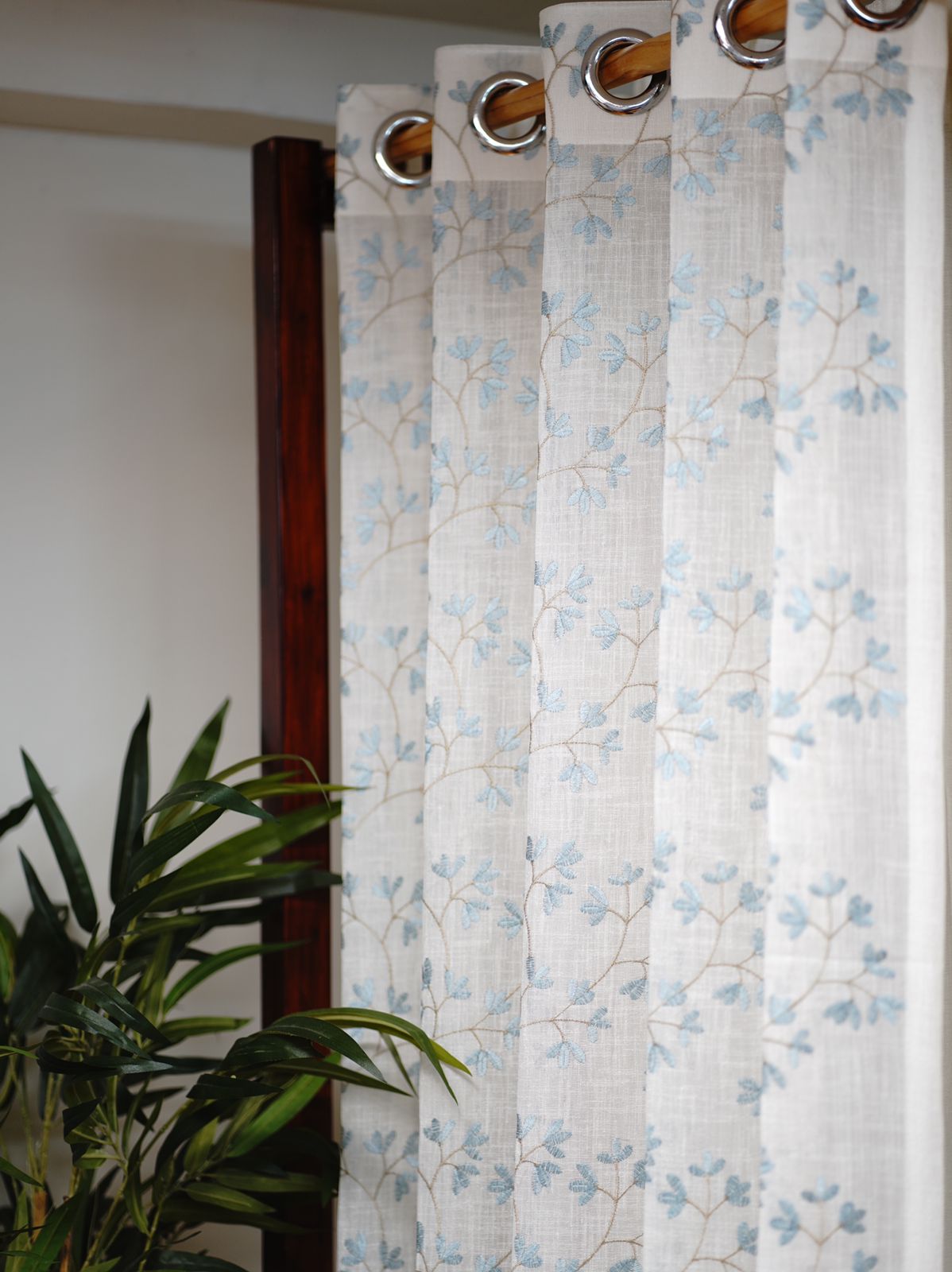 Curtains - Premium embroidery sheer curtains meraki