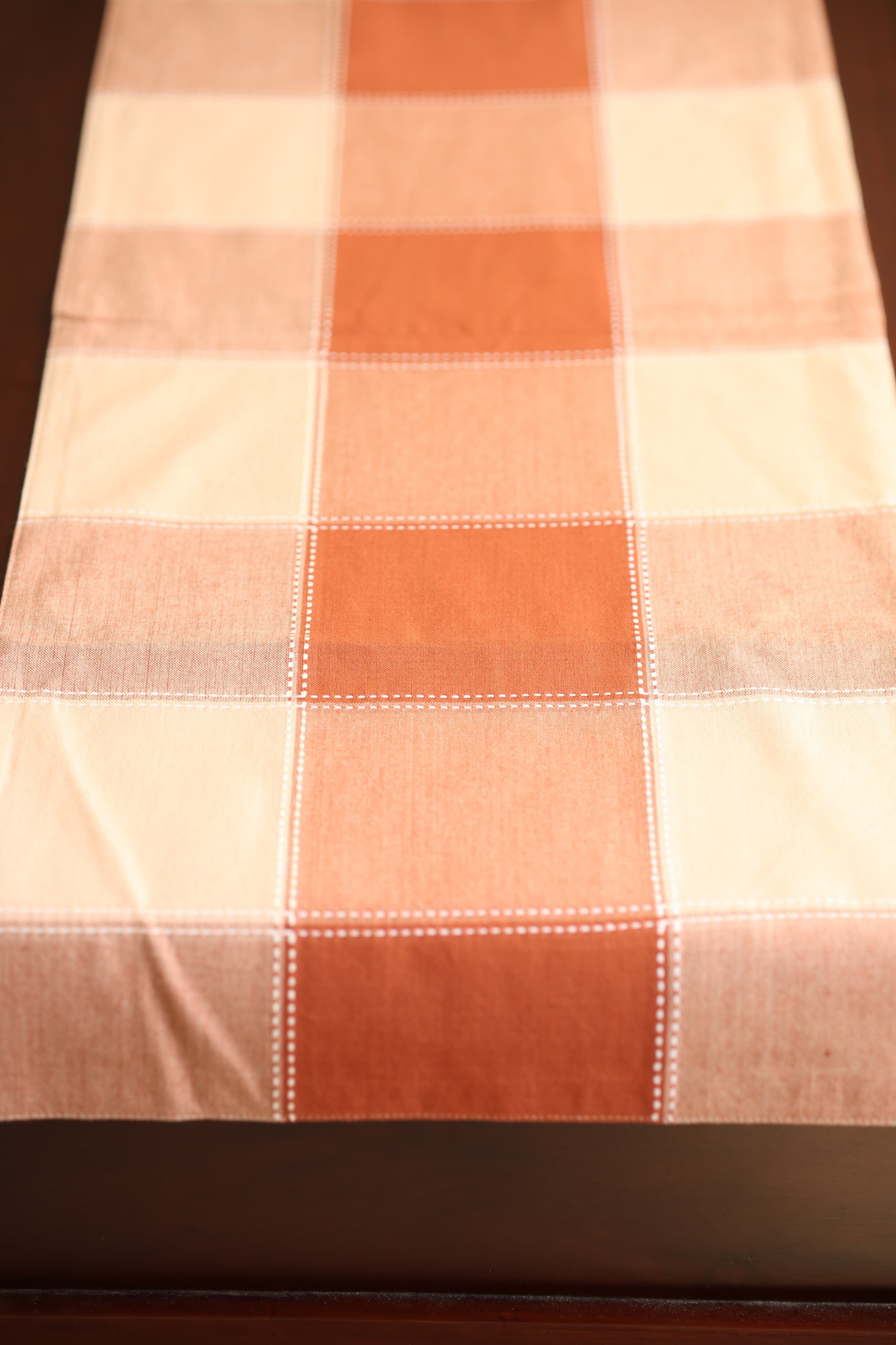 Checks Table runners - Cotton Runners,colour: pink