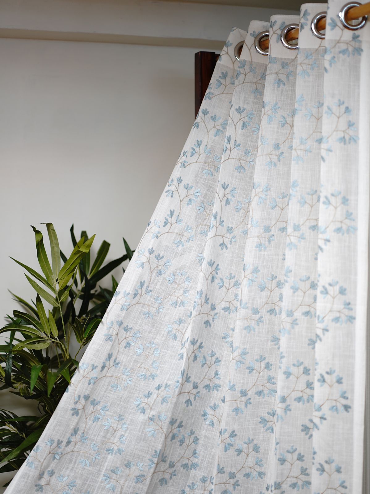 Curtains - Premium embroidery sheer curtains meraki