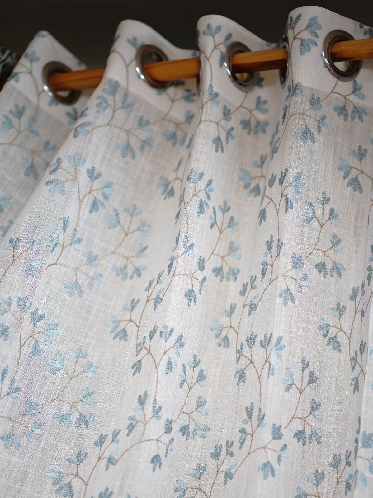 Curtains - Premium embroidery sheer curtains meraki