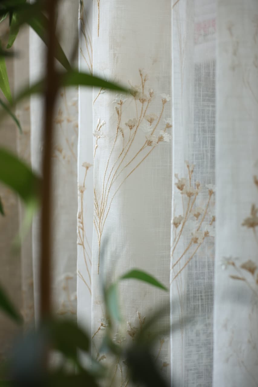 Curtains - Premium Embroidery sheer curtains