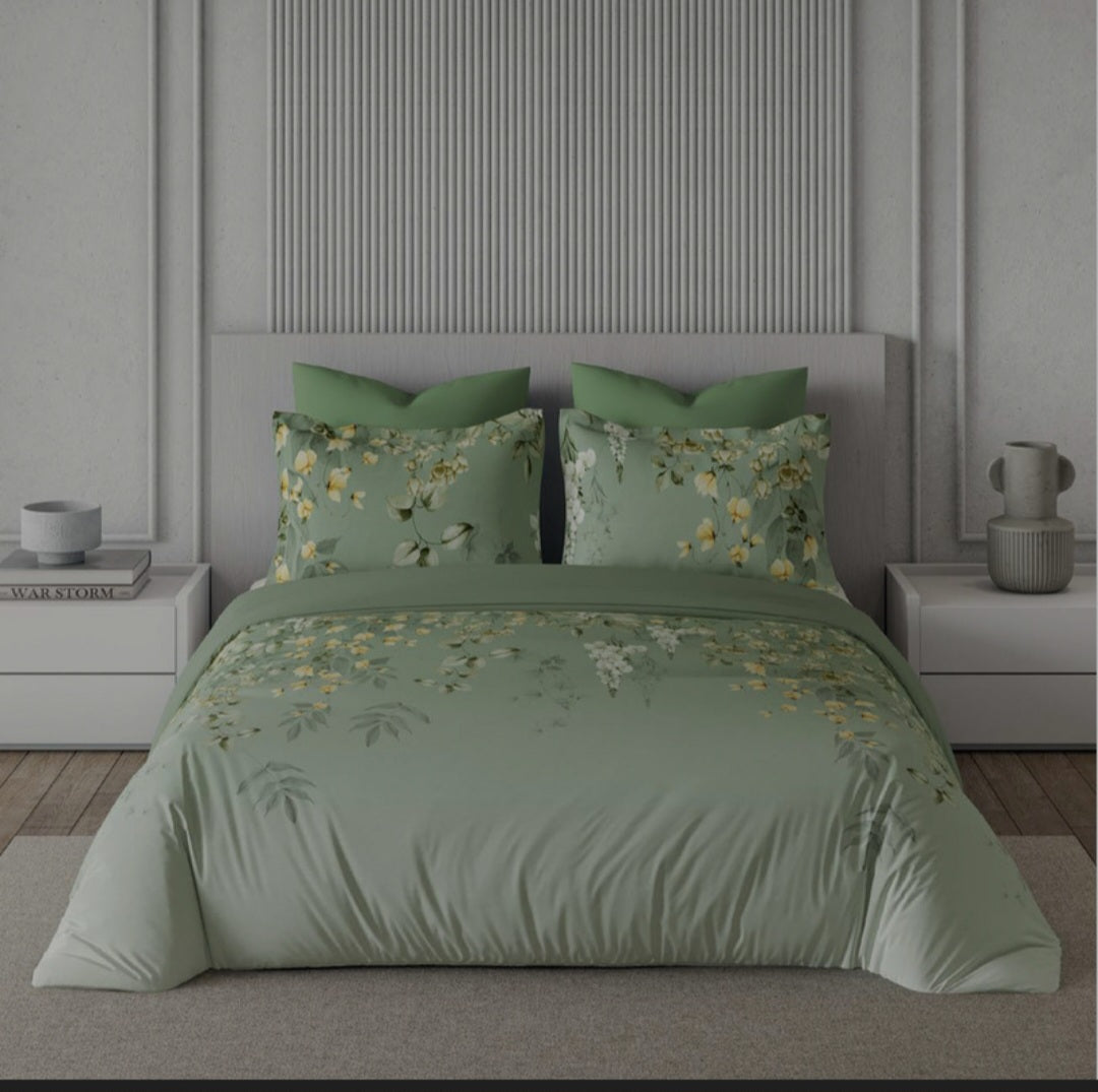 Bedsheets - Premium digital print floral king size soft cotton bedsheets