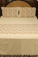 King : Spread : Embroidery Jute Bedspread