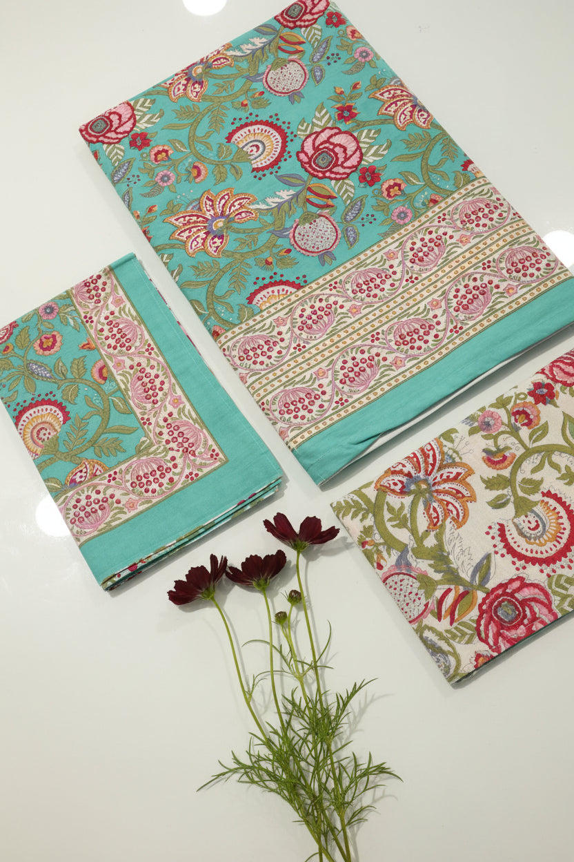 Bedsheets - Queen handblock printed bedsheets (san)