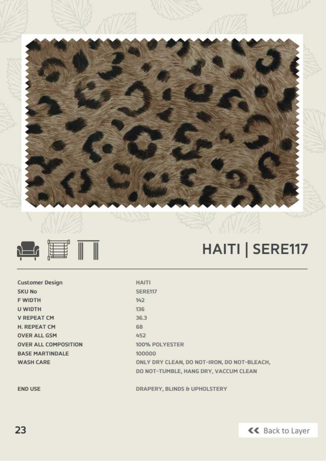 Upholstery fabrics-Animal prints