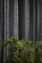 Curtain - Opaque solid plain curtains : Grey